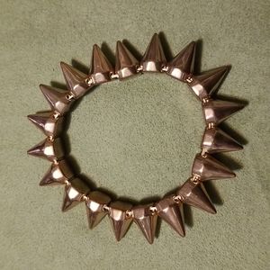 Gold Spikes Stretch Bracelet